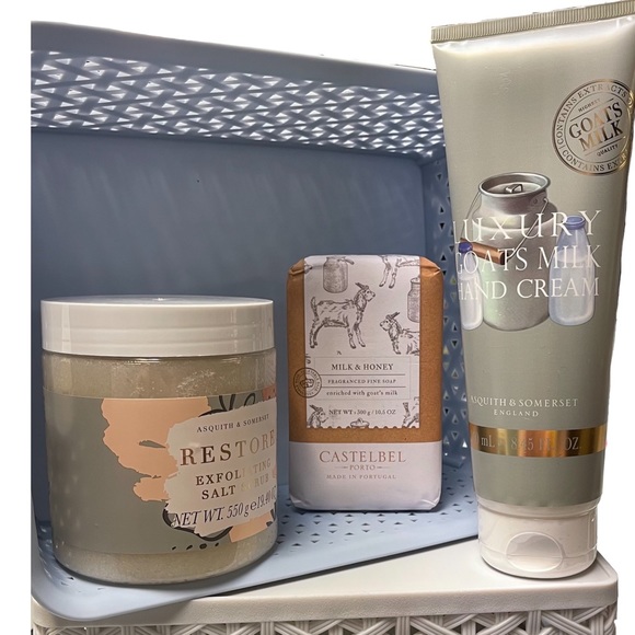 Asquith & Somerset Other - Asquith Somerset Exfoliating Scrub & Goat’s Milk Hand Cream & Castelbel Soap